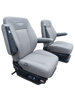 Air Chief pair with mid back style, grey synthetic leather, probax and heat & cool.  low profile riser.