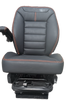 Knoedler Air Chief WIDE Puffy Probax HD Suspension Black Man-made Leather
