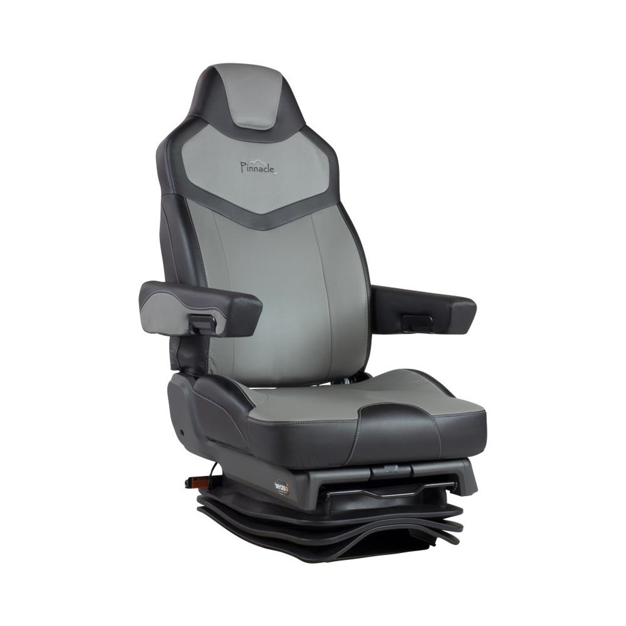 Legacy Silver Air-ride Seat | DuraLeather with D2 Technology - Black