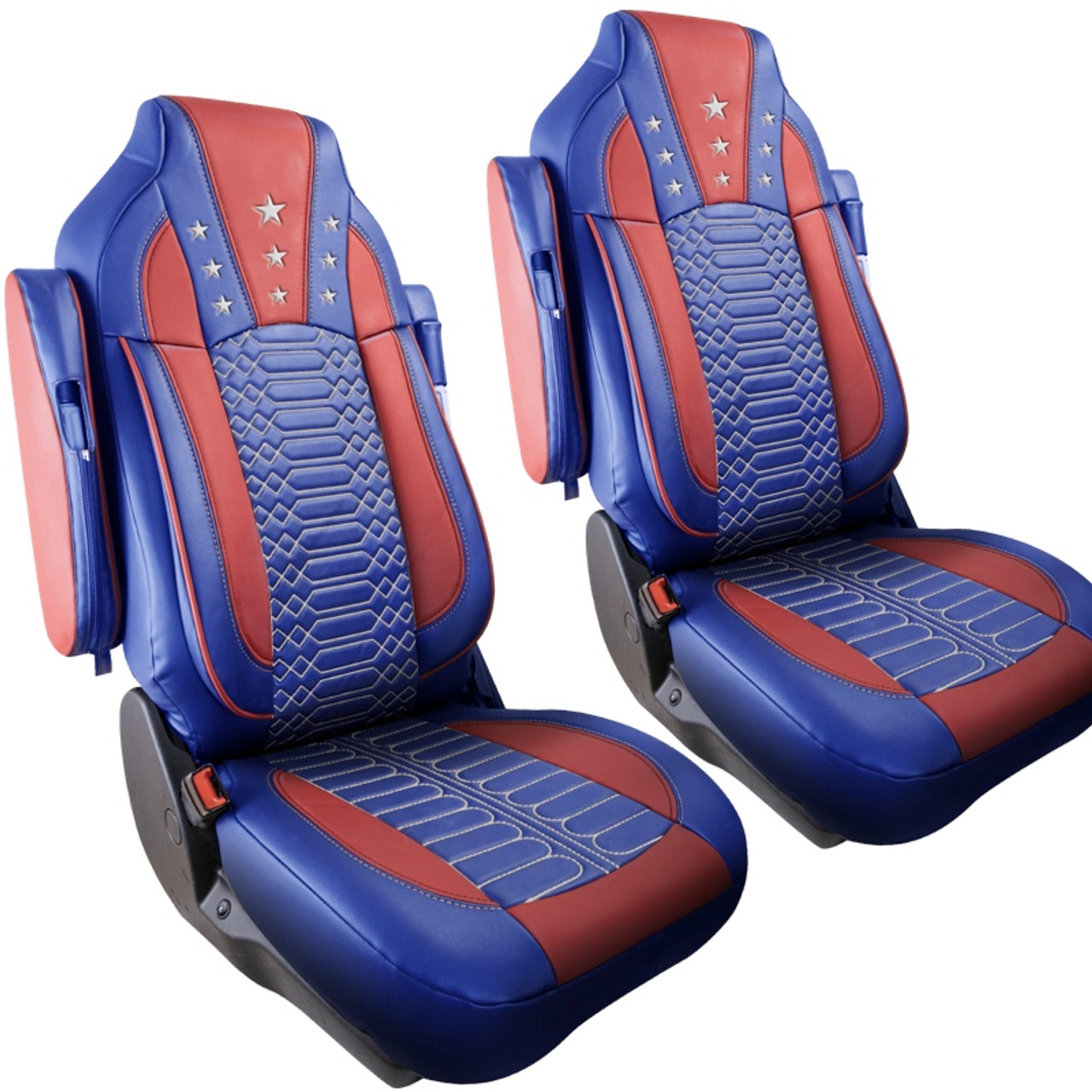 KENWORTH T680 T880 W990 Leather Seat Cover - Galaxy style - Seat