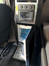 It's not a seat but it lives in the same space - Your Peterbilt Just Got a Kitchen.