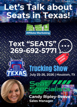 Let's talk about seats at the Texas Trucking Show July 25-26, Houston TX.