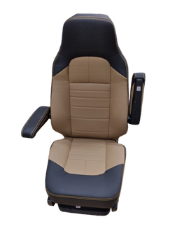Knoedler Air Chief LR WIDE TallBack Memory Foam Black/Tan Man-made Leather