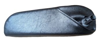 National Seating U-Arm Left Hand Dark Grey Vinyl