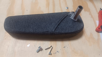 National Seating 232599-31R Wide Mount Armrest Charcoal Mordura Right Arm
