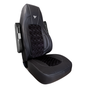 VOLVO VNL VNM 2019 and Up Leather and Cloth Seat Cover