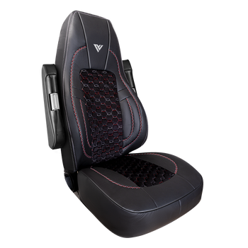 VOLVO VNL VNM 2019 and Up Leather and Cloth Seat Cover