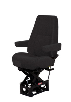 Bostrom Standard T-series Mid Back, with arms in Black Mordura