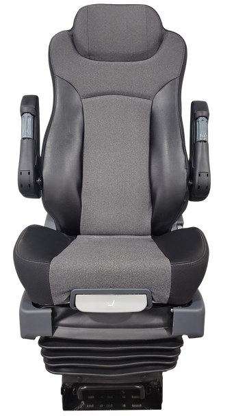 Prime TC400 in Grey Cloth with Black leather outside Trim.