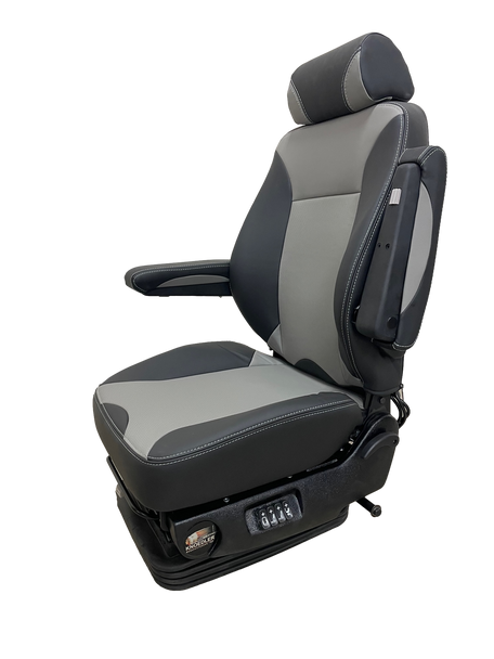 Knoedler Air Chief Seat Mid Back with Headrest in Black and Grey