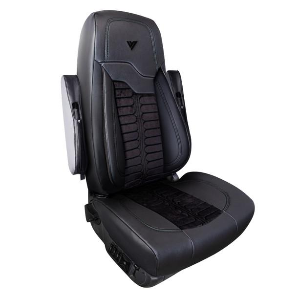Freight Liner Cascadia Leather Low Back 31 inch Seat Cover - London style