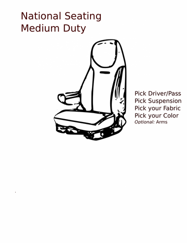 National SeatingMD Series Aft-Med.Duty Hi-20" Gry Vinyl