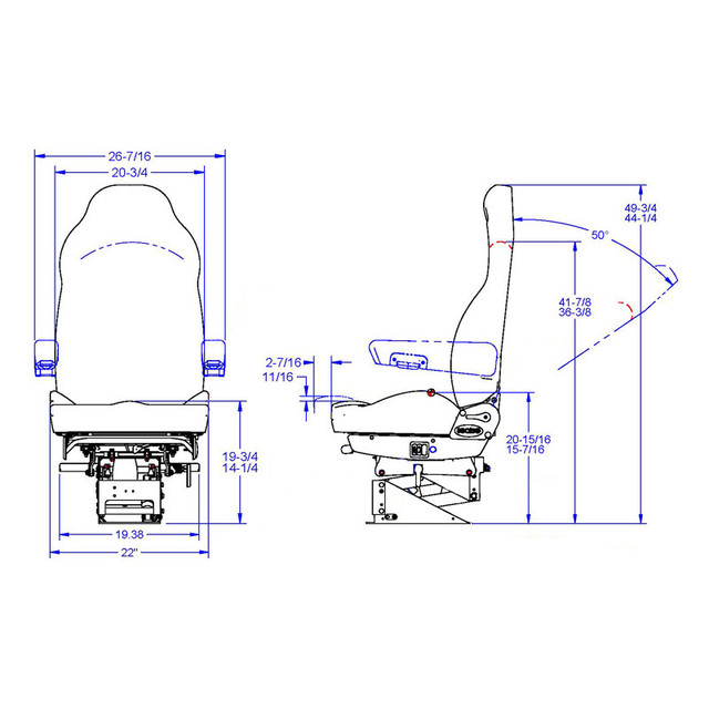 Seats Inc Legacy Silver in Leather Seat Specialists