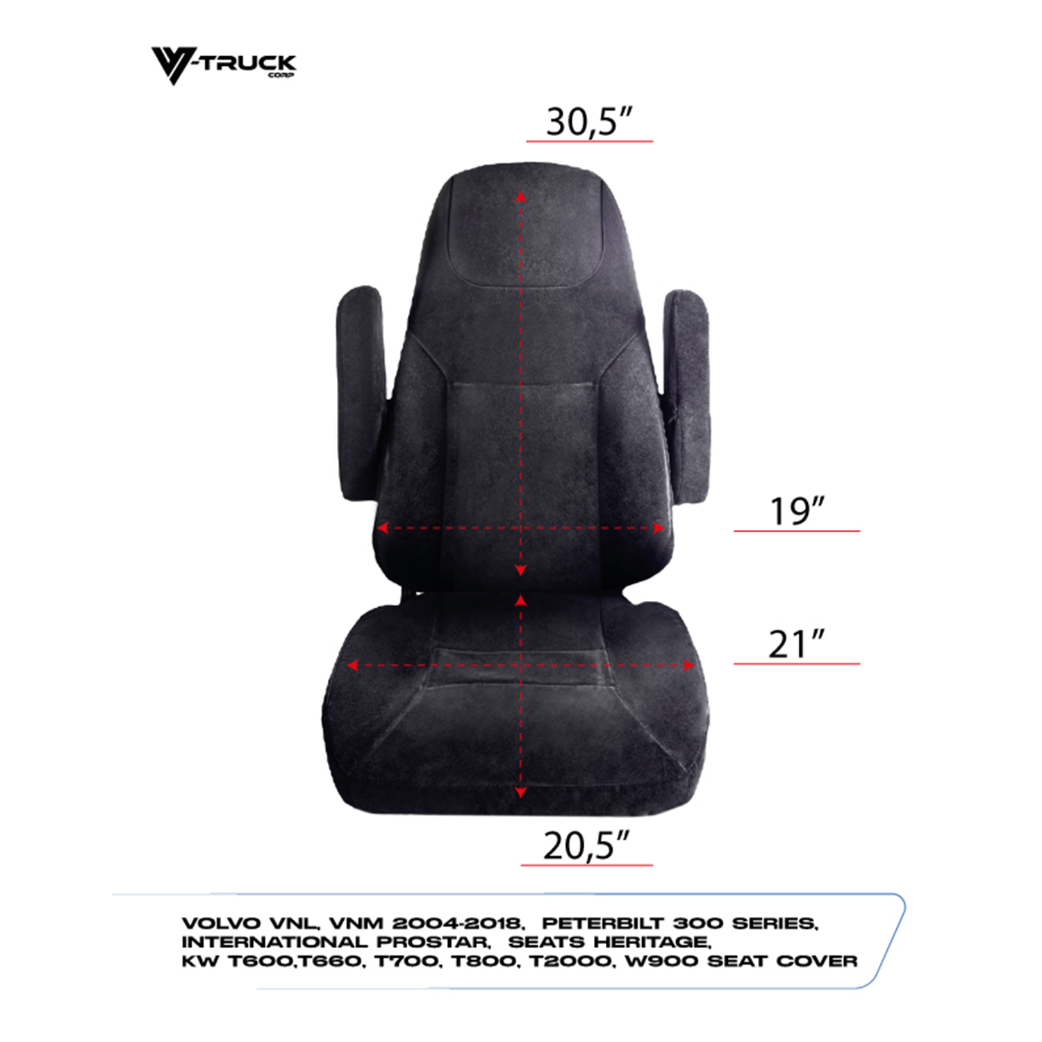 Seats Inc. COVERALLs Truck Seat Cover – Solid Black, Model 9106 (Front)