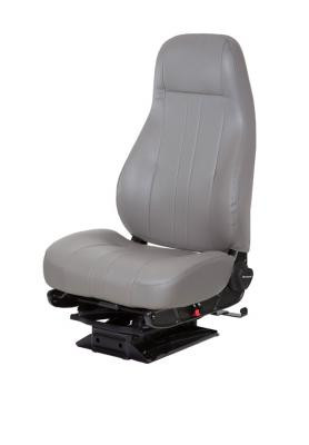 National Captain LO Seat Grey Vinyl - Seat Specialists