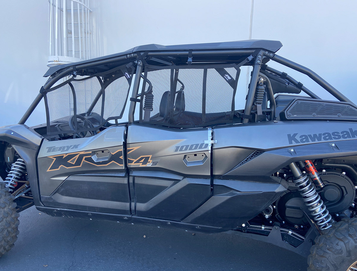 Net Rear View 2 Kawasaki KRX 4 Mesh Window Net Set (Rear) | UTV HQ