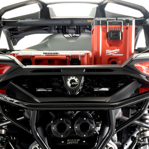 Can-Am Maverick R Bed Rack for Milwaukee Packout | UTV HQ