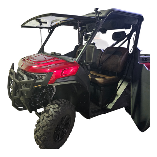 Black River CF Moto U10 Pro Tip-Out Full Glass Windshield