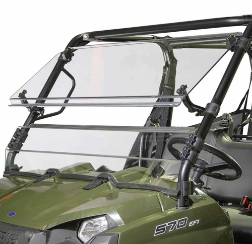 Polaris Ranger Midsize Tilting Front Windshield (Round Tube)