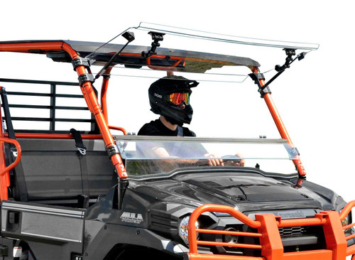 Kawasaki Mule Pro FXT Scratch Resistant Flip Windshield