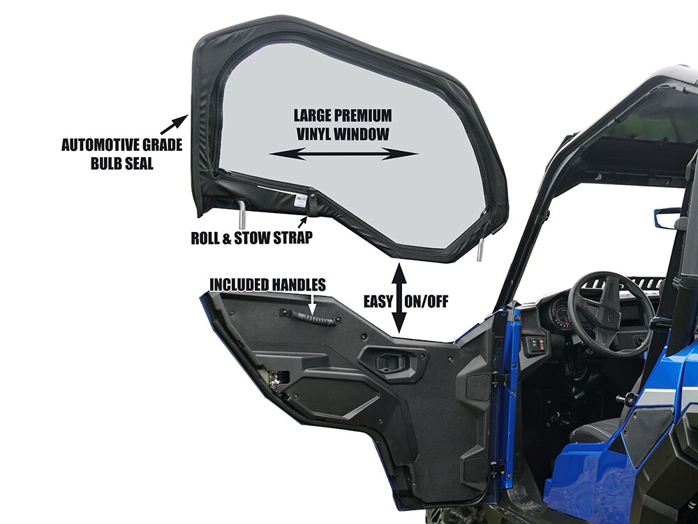 Spike Polaris General Framed Upper Door Kit Utv Hq