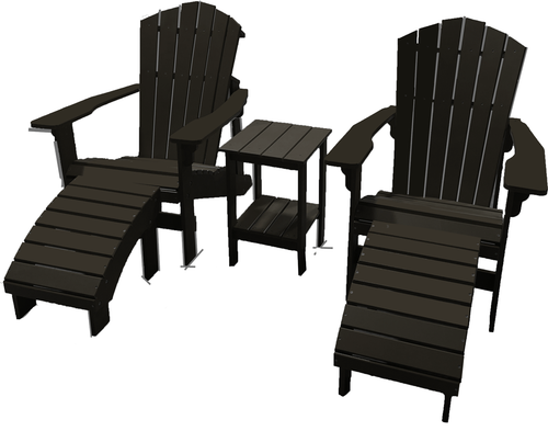 Adirondack Traditional Outdoor HDPE Patio Backyard Beach Furniture