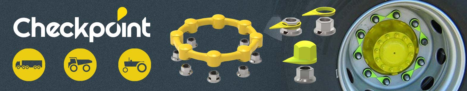 Checkpoint Indicator Wheel Nuts for Heavy Vehicles, Tractors, Trucks, Mining, Transport