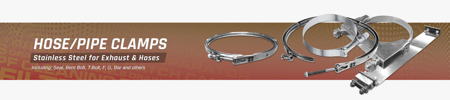 Automotive Clamps Exhaust Pipe and Hose - Western Filters