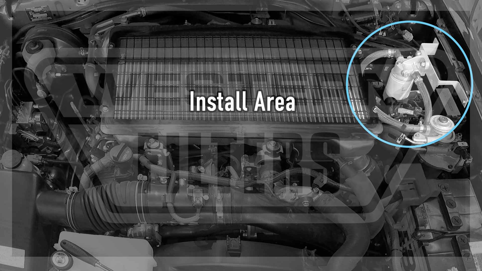 Install Area - WF Donaldson Pre-Filter Kit OS-70-DON