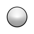 VM0606B Round Spotter 6" or 150mm Diameter Black