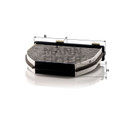MANN Cabin Filter for Mercedes Benz C180/200/250 1.8L W204 Petrol (2010-14)