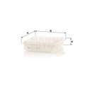 MANN Air Filter C25654 for Mitsubishi Lancer 2.0L CF Petrol 4Cyl 4B11 (2016-on)