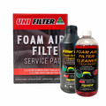 Uni Filter Foam Air Filter Cleaner (Citrus Based) & Oil Service Pack