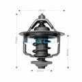 DT40E Thermostat 64mm Diam. 77C Multiple Applications