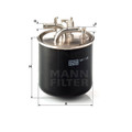 WK1136 MANN Fuel Filter for AUDI A8 4E 3.0 V6 4.0L 4.2L 2003-10