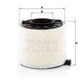 MANN Air Filter C17011 for Audi A4 2015-20 A5 Q5 2017-18