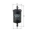 WK6031 MANN Fuel Filter for OPEL 2017-on Crossland X 1.2L