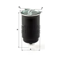 WK842/3 MANN Fuel Filter for KUBOTA 2001-04 KX Minibagger