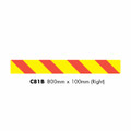 C81B Truck Marker Right Side Chevron (Aluminium Plate 100x 800mm)
