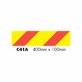 C41A Left Chevron Truck Marker (Alum.Plate 400x100mm) C41A Left Chevron Truck Marker (Alum.Plate 400x100mm)