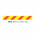 C81A Truck Marker Left Side - Chevron (Aluminium Plate 100x 800mm)
