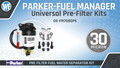 Universal Pre-Filter 1/2" Half Inch 200HP / 30 Micron Kit Fuel Manager Separator FM708DPK