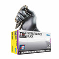 TGC Black Nitrile Disposable Gloves - Medium