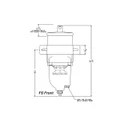 10 Micron Turbine Fuel Filter Water Separator with Clear Plastic Bowl - Racor 500FG10 Turbine Series