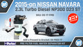 Nissan Navara (apr2015-on) 2.3L ST NP300 4x4 YS23 DOHC Fuel Manager Pre-Filter DUAL Bracket Kit OS-17-FMB