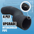 Intercooler 4Ply Rubber Hose Cold Side for Mitsubishi Triton 2015-23 MQ MR Pajero Sport 4N15