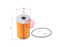 Sakura Fuel Filter Element F-1503 Cross Ref: 1-87810207-0