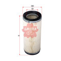 Sakura Air Filter FA-88140 Cross Ref: T0070-16323