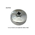 WCTF09 Cup Style Oil Filter Remover Wesfil Cooper 75-76mm - 15F (Cross Ref: )