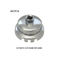 WCTF18 Cup Style Oil Filter Remover Wesfil Cooper for Corolla Lexus 4Cyl. (Cross Ref: )
